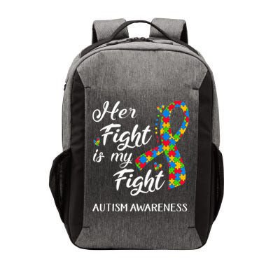 Her Fight Is My Fight Autism Awareness Month Plus Size Shirts Vector Backpack