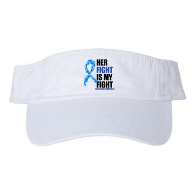 Her Fight Is My Fight Colon Cancer Awareness Ribbon Visor