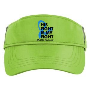 His Fight Is My Fight Diabetes Awareness Adult Drive Performance Visor