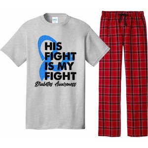 His Fight Is My Fight Diabetes Awareness Pajama Set