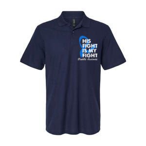 His Fight Is My Fight Diabetes Awareness Softstyle Adult Sport Polo