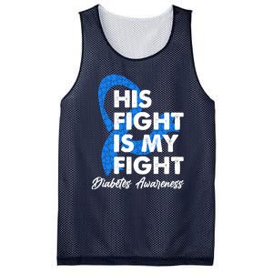 His Fight Is My Fight Diabetes Awareness Mesh Reversible Basketball Jersey Tank