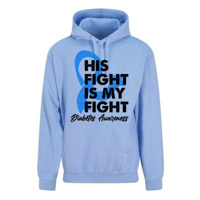 His Fight Is My Fight Diabetes Awareness Unisex Surf Hoodie