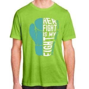 Her Fight Is My Fight Sexual Assault Awareness Boxing Glove Cute Gift Adult ChromaSoft Performance T-Shirt