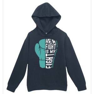 Her Fight Is My Fight Sexual Assault Awareness Boxing Glove Cute Gift Urban Pullover Hoodie