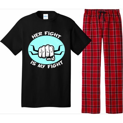 Her Fight Is My Fight Sexual Assault Awareness Month April Gift Pajama Set