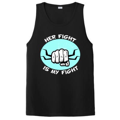 Her Fight Is My Fight Sexual Assault Awareness Month April Gift PosiCharge Competitor Tank