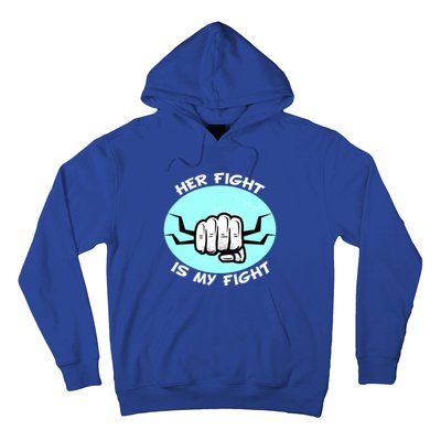 Her Fight Is My Fight Sexual Assault Awareness Month April Gift Hoodie