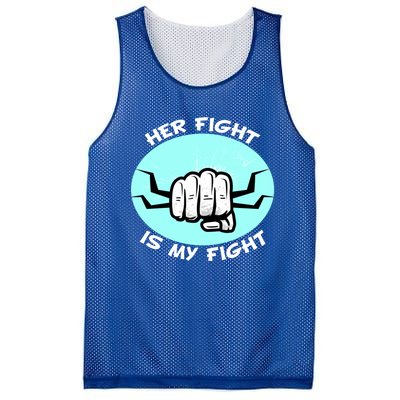 Her Fight Is My Fight Sexual Assault Awareness Month April Gift Mesh Reversible Basketball Jersey Tank