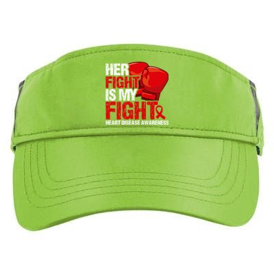 Her Fight Is My Fight Heart Disease Awareness Meaningful Gift Adult Drive Performance Visor