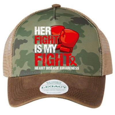 Her Fight Is My Fight Heart Disease Awareness Meaningful Gift Legacy Tie Dye Trucker Hat