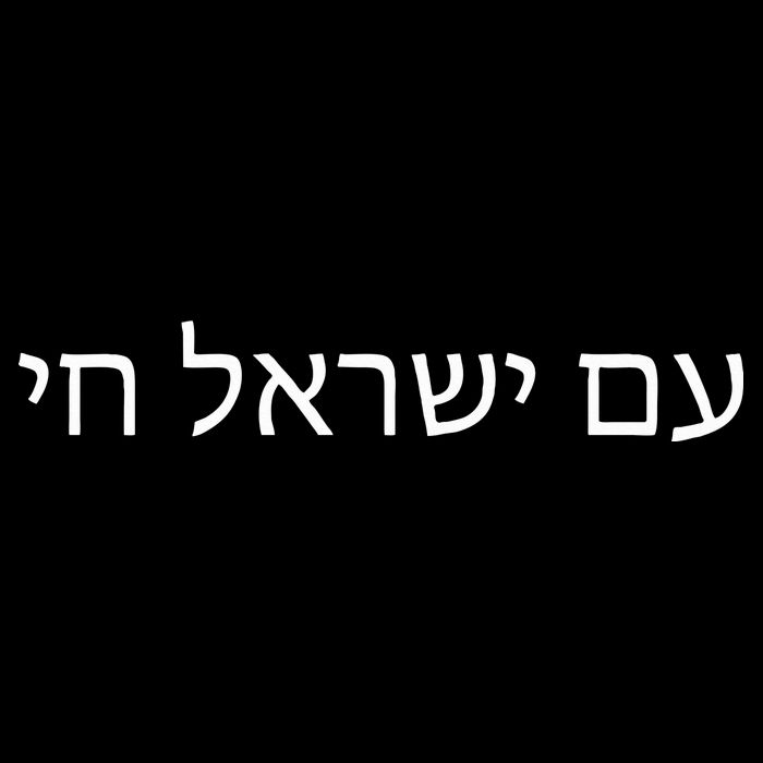 Hebrew for Israel Lives Flag Am Yisrael Chai Visor