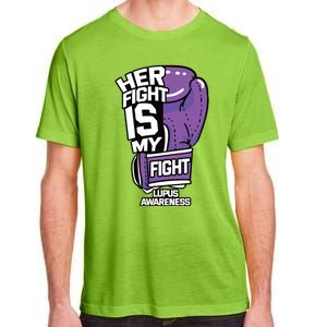 Her Fight Is My Fight Systemic Lupus Erythematosus Purple Adult ChromaSoft Performance T-Shirt