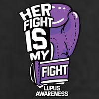 Her Fight Is My Fight Systemic Lupus Erythematosus Purple Cool Comfort Performance Bucket Hat