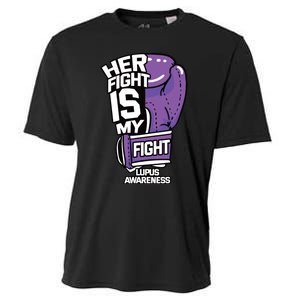 Her Fight Is My Fight Systemic Lupus Erythematosus Purple Cooling Performance Crew T-Shirt