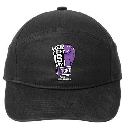 Her Fight Is My Fight Systemic Lupus Erythematosus Purple 7-Panel Snapback Hat