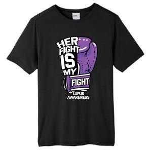 Her Fight Is My Fight Systemic Lupus Erythematosus Purple Tall Fusion ChromaSoft Performance T-Shirt