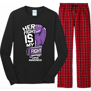 Her Fight Is My Fight Systemic Lupus Erythematosus Purple Long Sleeve Pajama Set