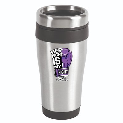 Her Fight Is My Fight Systemic Lupus Erythematosus Purple 16oz Travel Tumbler