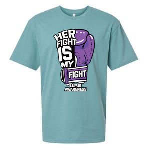 Her Fight Is My Fight Systemic Lupus Erythematosus Purple Sueded Cloud Jersey T-Shirt