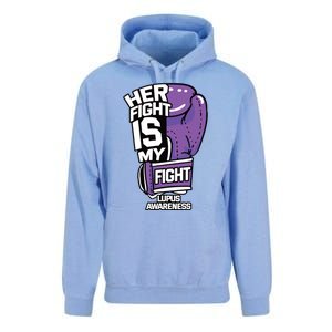 Her Fight Is My Fight Systemic Lupus Erythematosus Purple Unisex Surf Hoodie