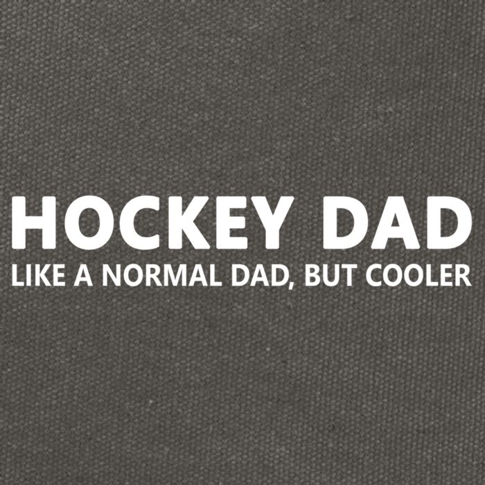 Hockey Father Ice Hockey Dad Gift Cotton Canvas Backpack