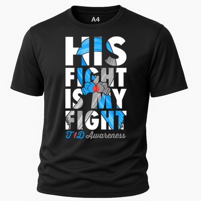 His Fight Is My Fight Type 1 diabetes T1D Diabetes Awareness Cooling Performance Crew T-Shirt