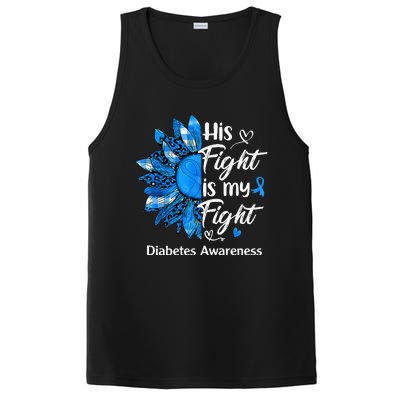 His Fight Is My Fight Sunflower Diabetes Awareness Support PosiCharge Competitor Tank