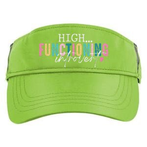 High Functioning Introvert Funny Humor Sarcastic Quote Adult Drive Performance Visor