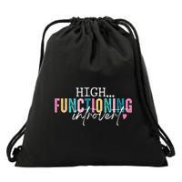 High Functioning Introvert Funny Humor Sarcastic Quote Drawstring Bag