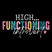 High Functioning Introvert Funny Humor Sarcastic Quote Drawstring Bag