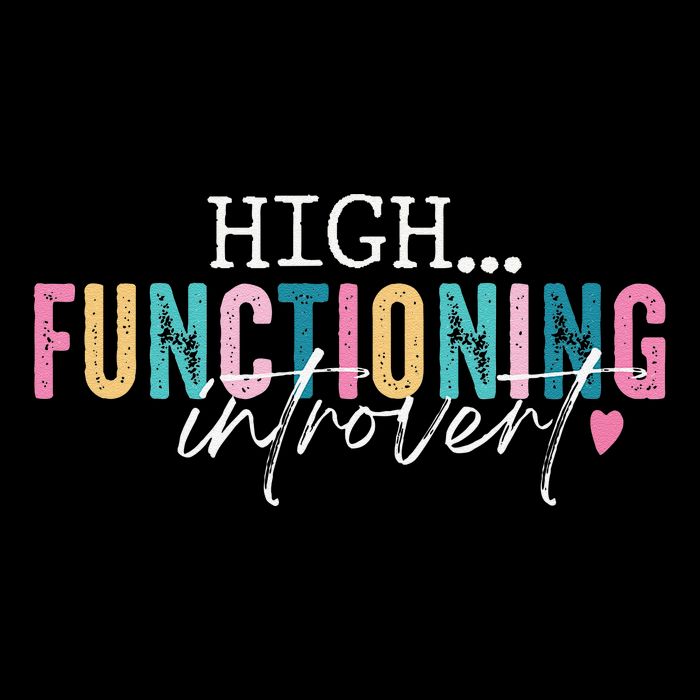 High Functioning Introvert Funny Humor Sarcastic Quote Drawstring Bag