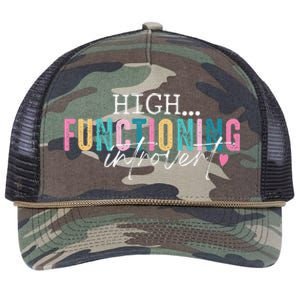 High Functioning Introvert Funny Humor Sarcastic Quote Retro Rope Trucker Hat Cap