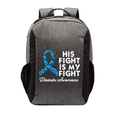 His Fight Is My Fight Diabetes Awareness Vector Backpack