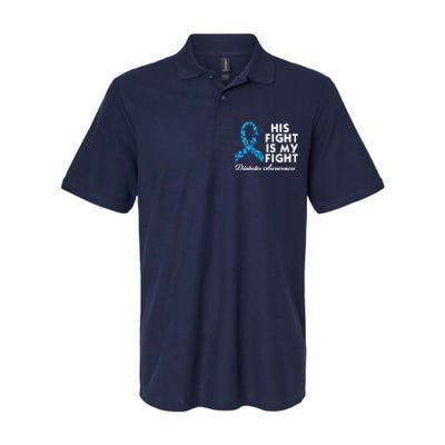 His Fight Is My Fight Diabetes Awareness Softstyle Adult Sport Polo