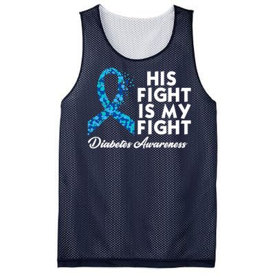 His Fight Is My Fight Diabetes Awareness Mesh Reversible Basketball Jersey Tank