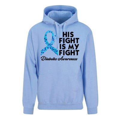 His Fight Is My Fight Diabetes Awareness Unisex Surf Hoodie