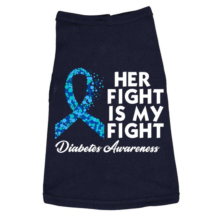 Her Fight Is My Fight Diabetes Awareness Doggie Tank