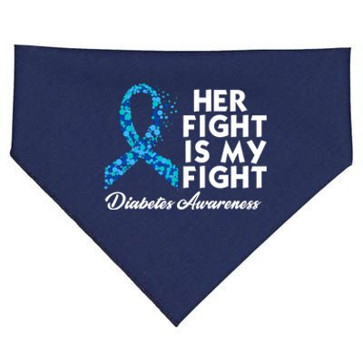 Her Fight Is My Fight Diabetes Awareness USA-Made Doggie Bandana