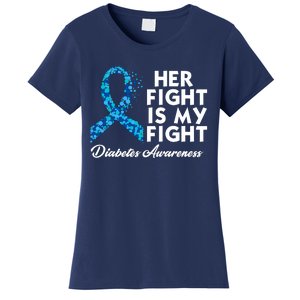 Her Fight Is My Fight Diabetes Awareness Women's T-Shirt