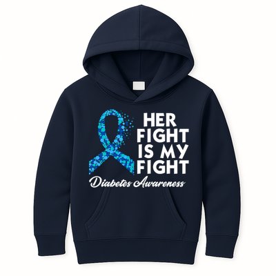 Her Fight Is My Fight Diabetes Awareness Kids Hoodie