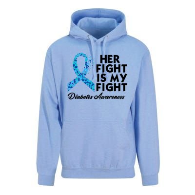 Her Fight Is My Fight Diabetes Awareness Unisex Surf Hoodie