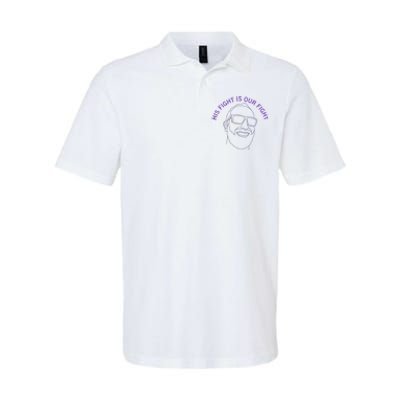 His Fight Is Ours Softstyle Adult Sport Polo