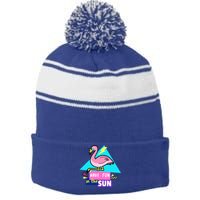 Have Fun In The Sun Gift Stripe Pom Pom Beanie