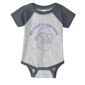 His Fight Is Ours Infant Baby Jersey Bodysuit