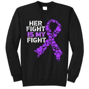 Her Fight is My Fight Pancreatic Cancer Awareness November Sweatshirt