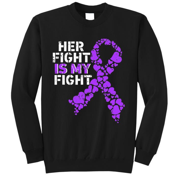 Her Fight is My Fight Pancreatic Cancer Awareness November Sweatshirt