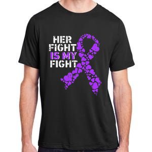 Her Fight is My Fight Pancreatic Cancer Awareness November Adult ChromaSoft Performance T-Shirt