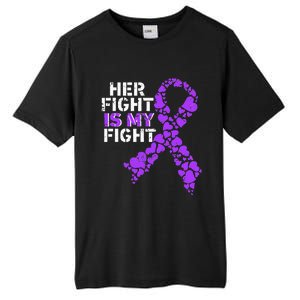 Her Fight is My Fight Pancreatic Cancer Awareness November Tall Fusion ChromaSoft Performance T-Shirt