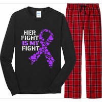 Her Fight is My Fight Pancreatic Cancer Awareness November Long Sleeve Pajama Set